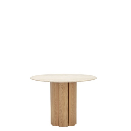 KORA DINING TABLE（TRAVERTINE×OAK）