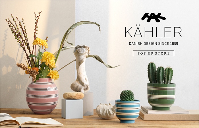 POP-UP｜デンマークを代表する陶磁器ブランド「KAHLER（ケーラー 