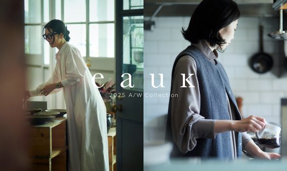 アクタスのアパレルブランド「eauk（オーク）」、2025年秋冬コレクションのビジュアルを公開