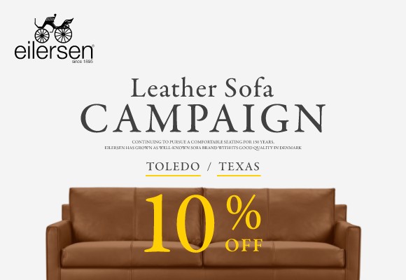 レザー張地のTOLEDO or TEXASならアイラーセンのソファが10%OFF!