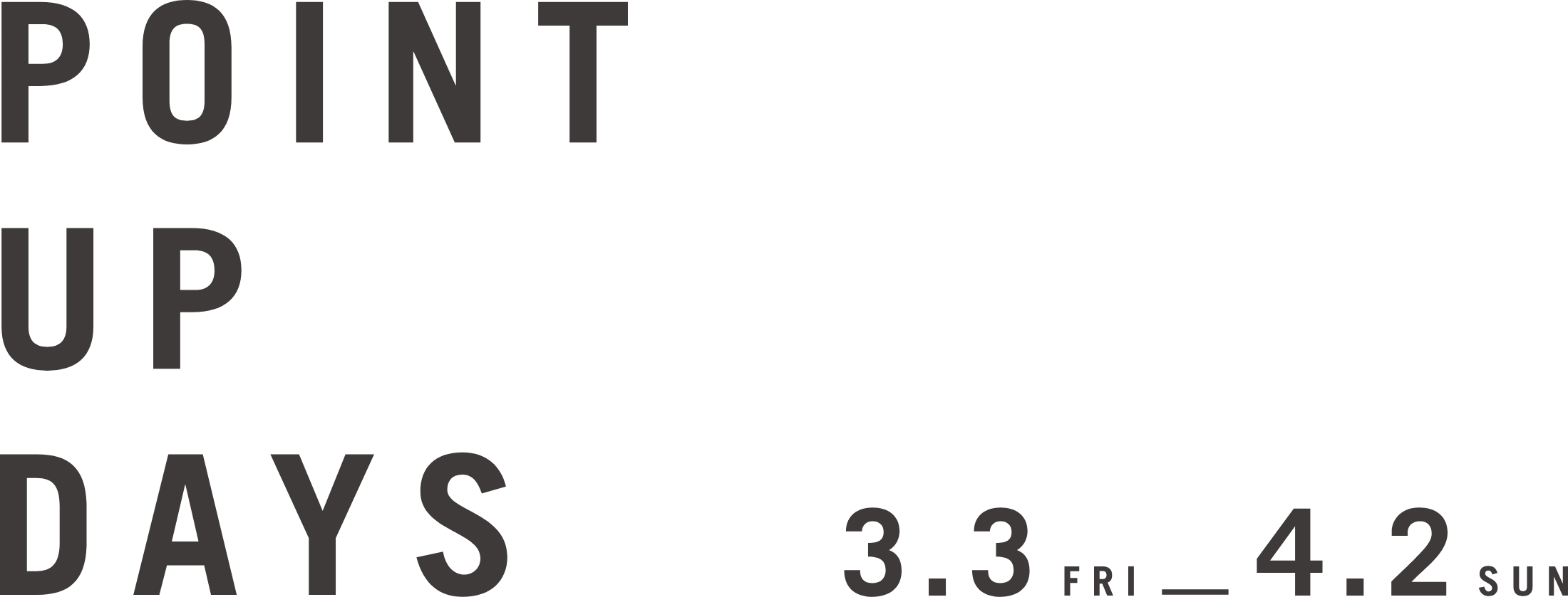 期間限定ポイントアップ 3/3〜4/2